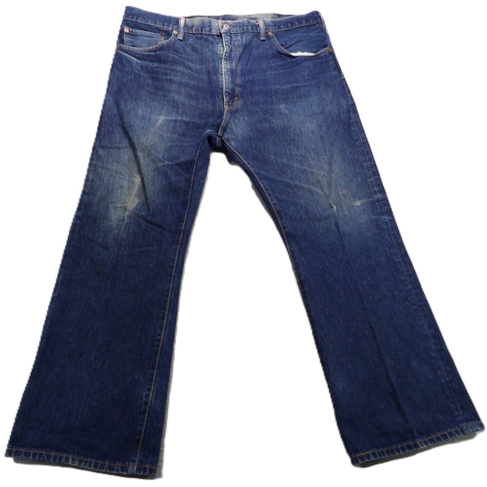 Levi's 517 Bootcut Jeans Men 42x30 Cotton Denim Blue Boot Cut Pants Work Western